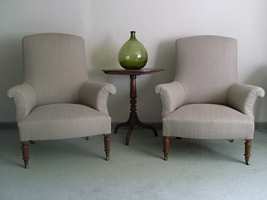 A good pair of French upholstered chairs