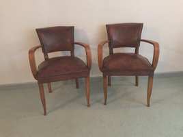 A pair of French bridge chairs