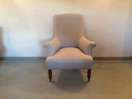 A French upholstered armchair Circa 1880
