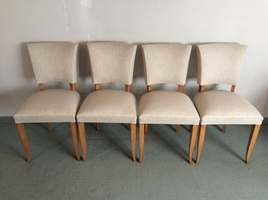 Four French bridge chairs