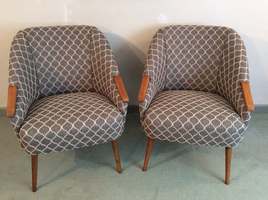 A pair of 1950s armchairs