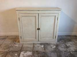 A Victorian painted cupboard
