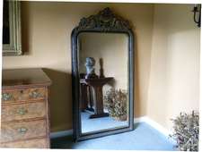 A French arch top overmantle mirrror