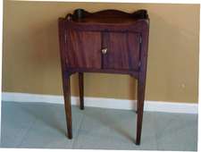 Georgian tray top bedside stand