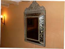 A 19thC continental wall mirror