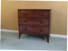 An early 19thC 3 drawer chest