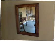 A simple late 19thC wall mirror