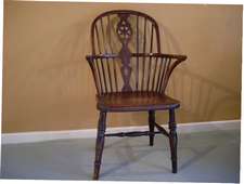 19thC ash and elm windsor chair
