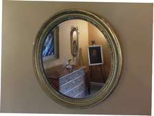 A 19thc circular wall mirror