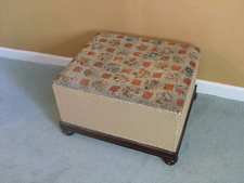 A Victorian tapestry box stool