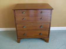 A small 19thC chest of 3 drawers