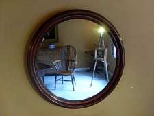 A 19thC circular hall mirror