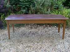 A 19thC pine French farmhouse table