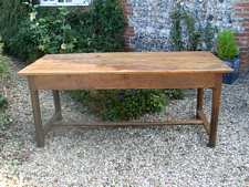 A 18th/19thC French sycamore top farmhouse table