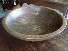 An 18thC sycamore dairy bowl