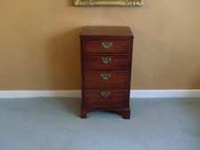 A 19thC 4drawer bedside stand