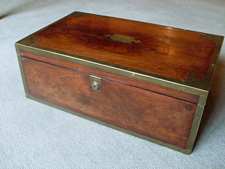 A 19thC brass bound document box