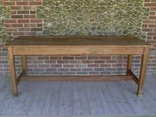 An English pine and beech refrectory table