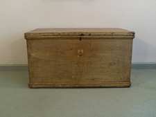 19thC trunk with armorial