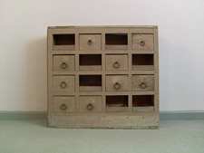 A 19thC bank of drawers