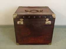 A Finnigans leather cube trunk