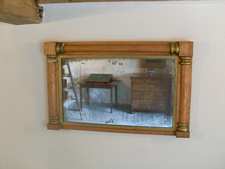 A Regency maple overmantle mirror