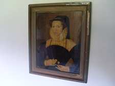 A medci limited edition print of a tudor lady