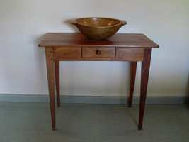A French cherry side table