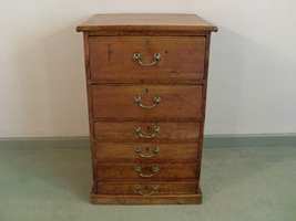 19thC military style flight of drawers