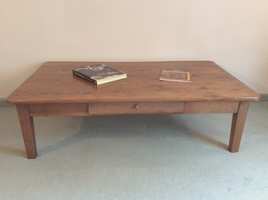A French cherry wood coffee table