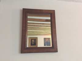 An oak framed Gentlemans mirror