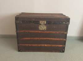 A French battoned trunk