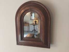 19thc gothic style mirror