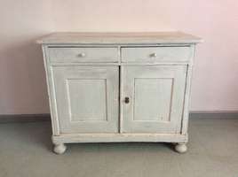 A French painted cupboard