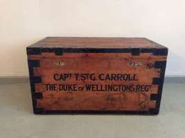 A 19thC military campaign trunk
