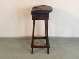 A Victorian shop stool