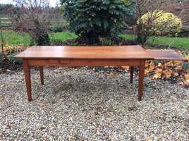 A 19thc all cherry French farmhouse table