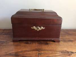 A Geo III chippendale style tea caddy