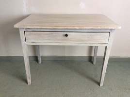 A French lime waxed side table