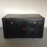 An Army and Navy military trunk