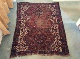 A small antique rug