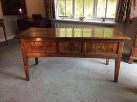 An unusual French cherry desk