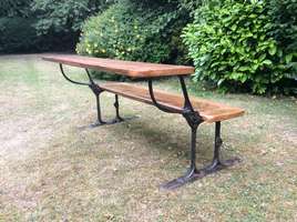 A Victorian metamorphic table bench