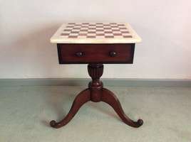 A 19thC chess table