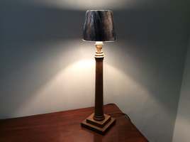 An Edwardian table lamp