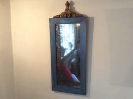 A 19thC French or Italian pier mirror