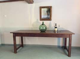 A large French farmhouse table