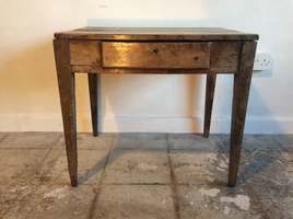 A Rustic French lamp table