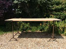 An original circa 1917 trestle table