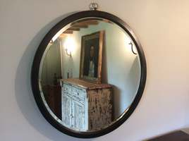 Victorian round mirror